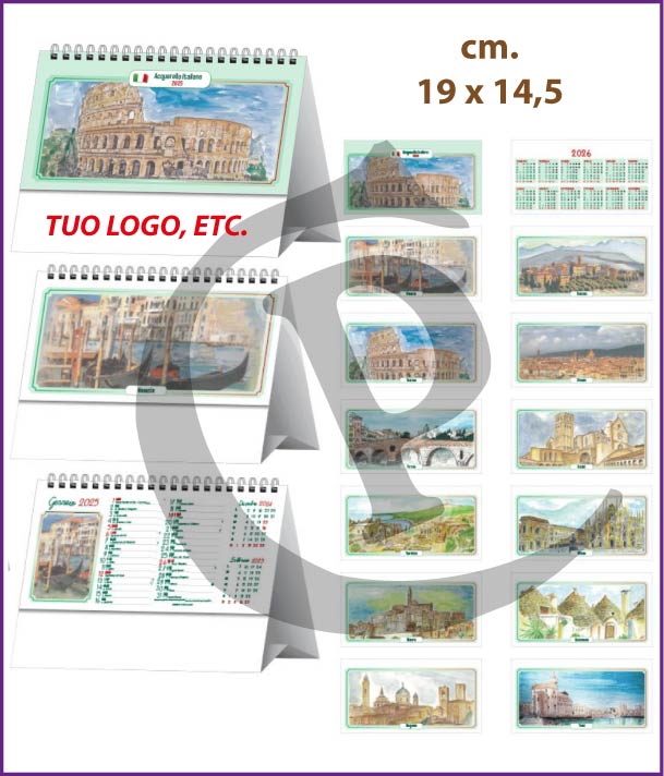 illustrati da Scrivania calendari-da tavolo 2025-personalizzati-Illustrati-da-scrivania-acquerello-italiano-ag1775